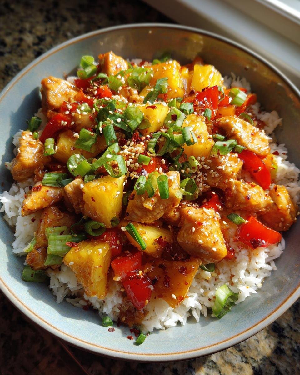 Pineapple Chicken and Rice - detail 1