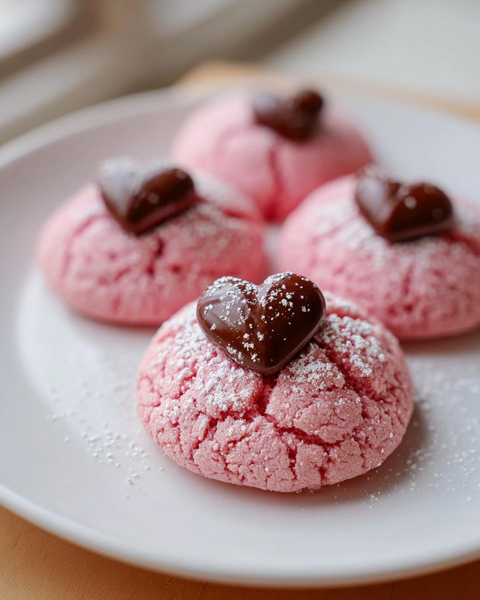 Pink Strawberry Kiss Cookies - detail 1