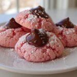 Pink Strawberry Kiss Cookies