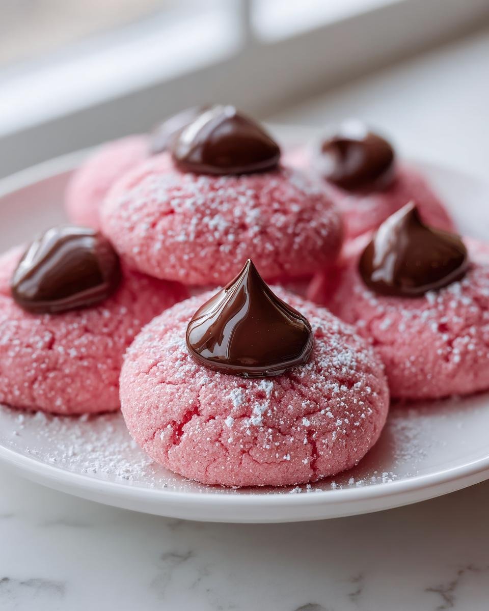 Pink Strawberry Kiss Cookies - detail 2