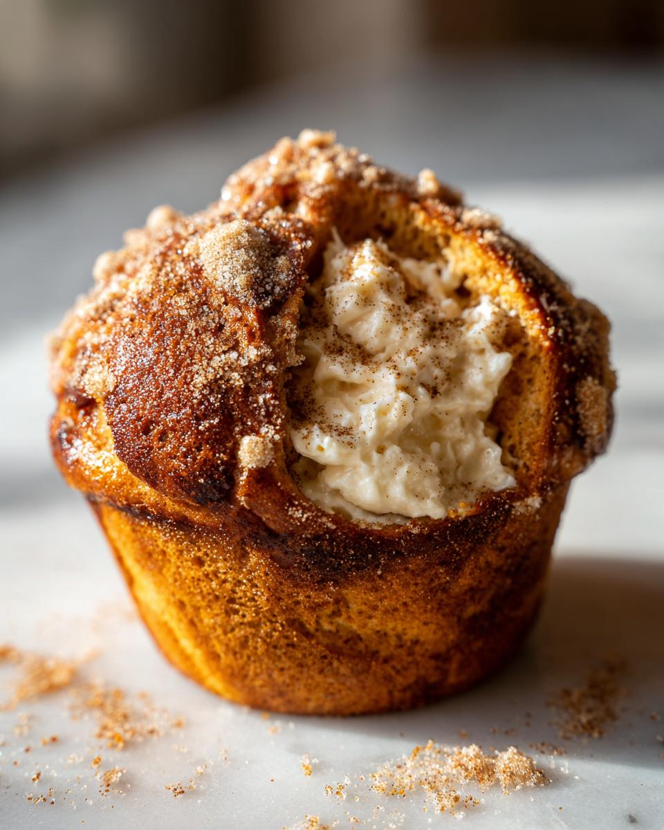 Pumpkin Muffins with Maple Cream Cheese Filling - detail 1