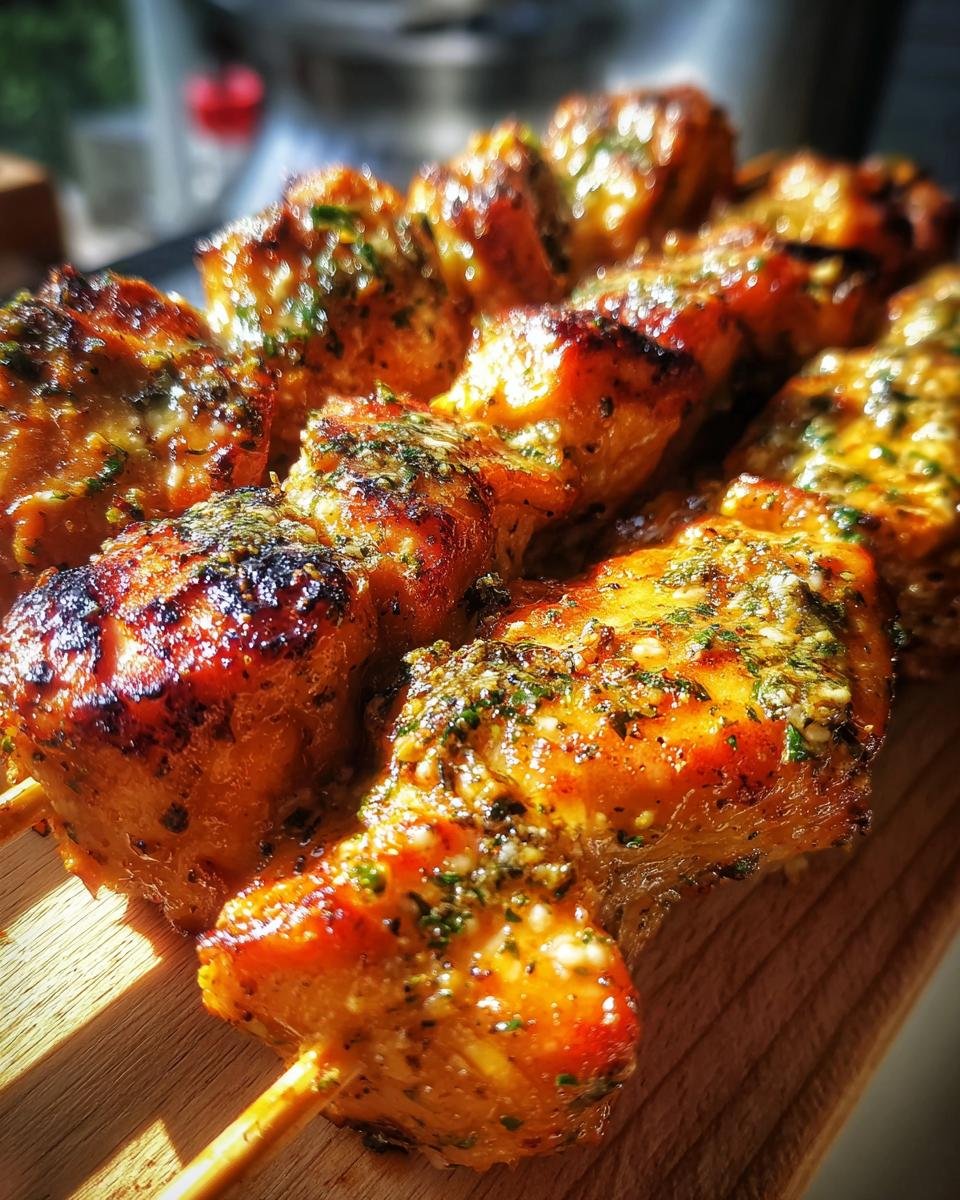 Ranch Garlic Parmesan Chicken Skewers - detail 1