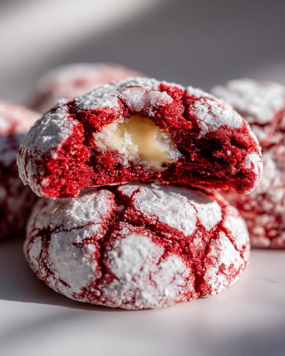Red Velvet Crinkle Cookies - detail 1