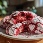 Red Velvet Crinkle Cookies