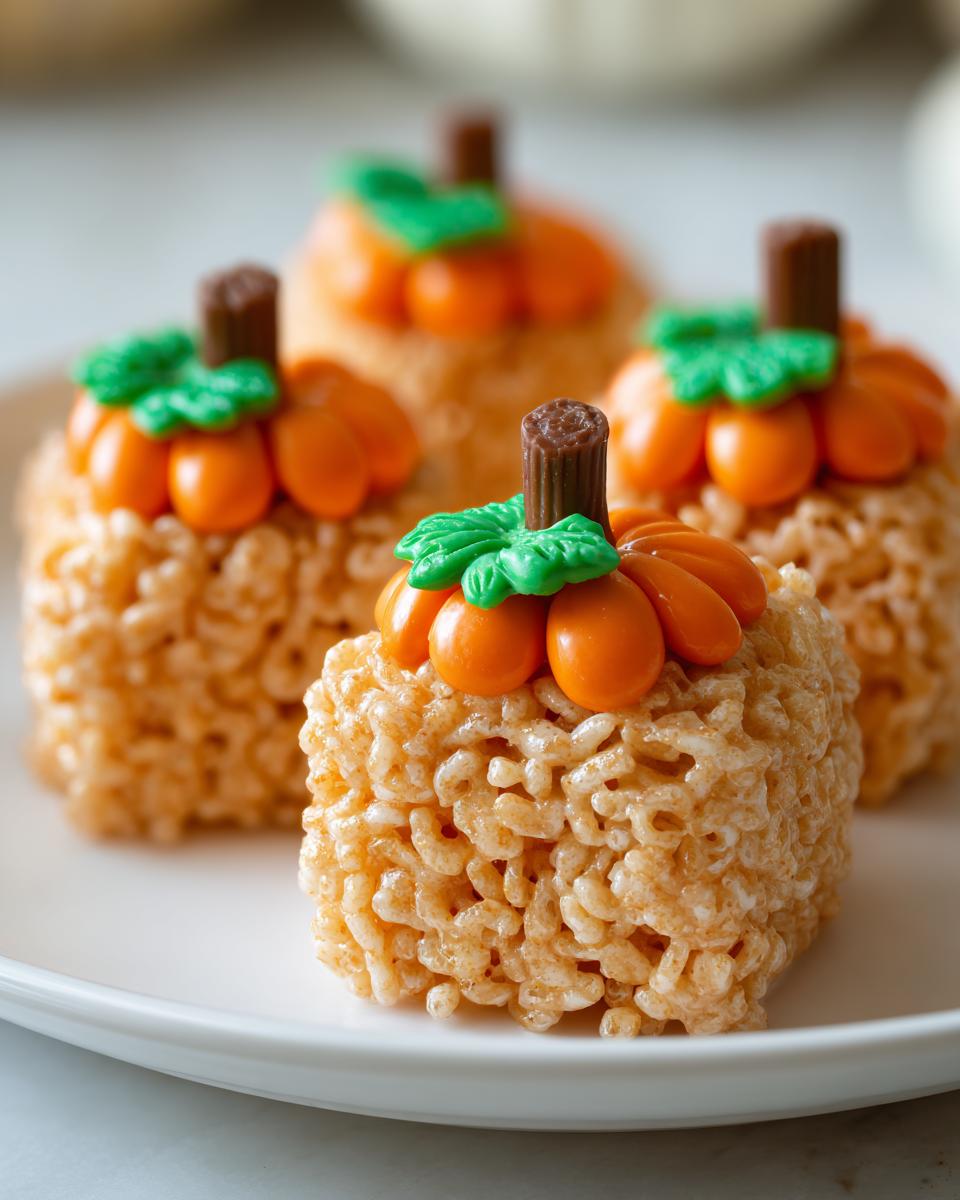Rice Krispie Treat Pumpkins - detail 2
