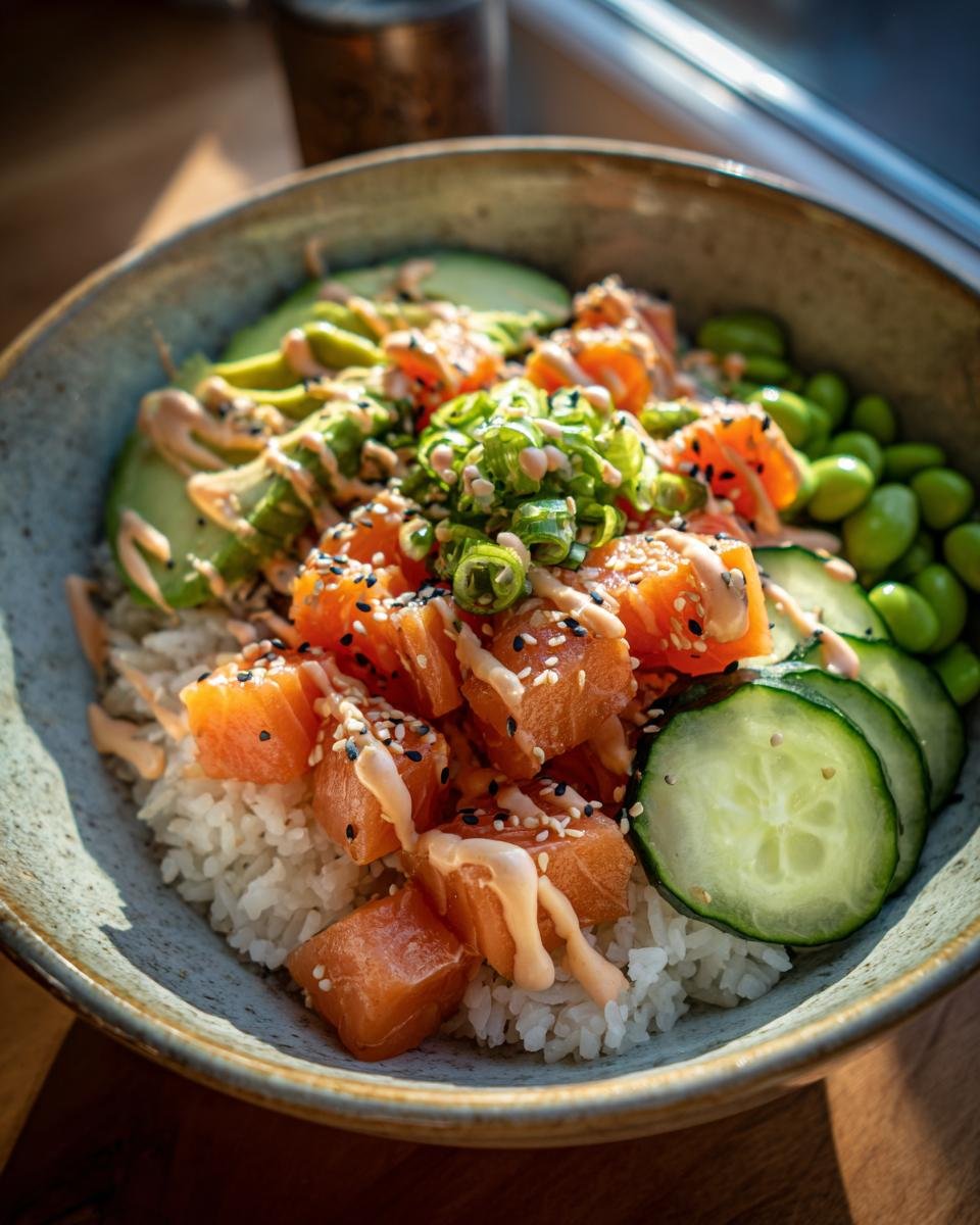 Salmon Rice Bowls - detail 1