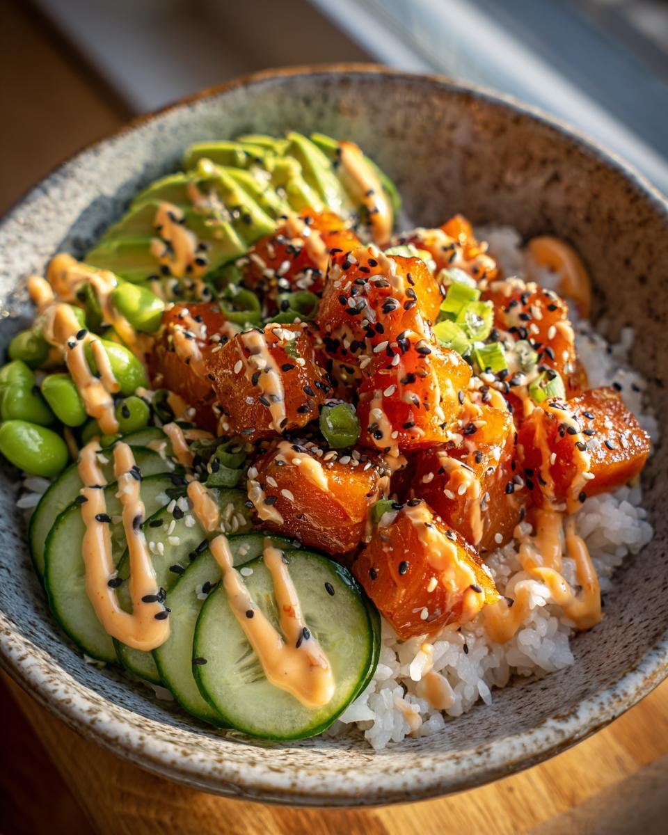 Salmon Rice Bowls - detail 2