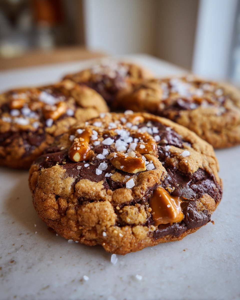 Salted Caramel Pretzel Chocolate Chip Cookies - detail 1