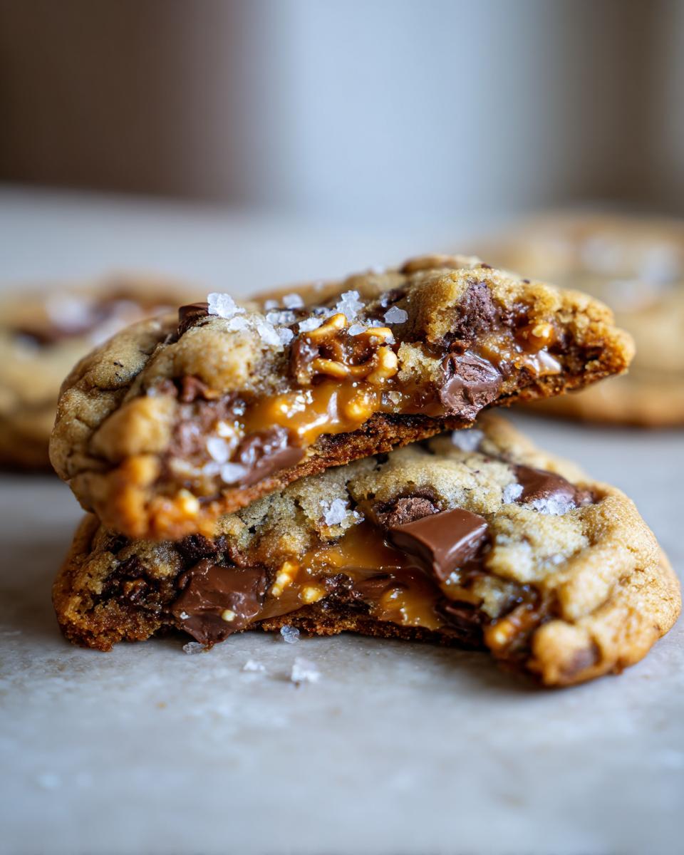 Salted Caramel Pretzel Chocolate Chip Cookies - detail 2
