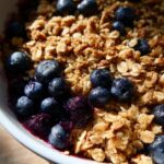Simple Oat & Pecan Blueberry Crisp
