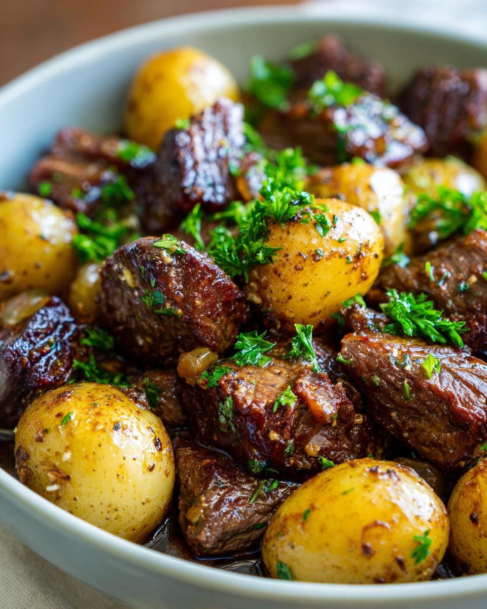 Slow Cooker Garlic Butter Beef with Potatoes - detail 1