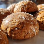 Soft Gingerbread Cookies with Maple Glaze