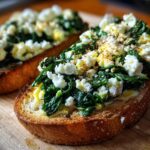 Spinach and Feta Egg Toast