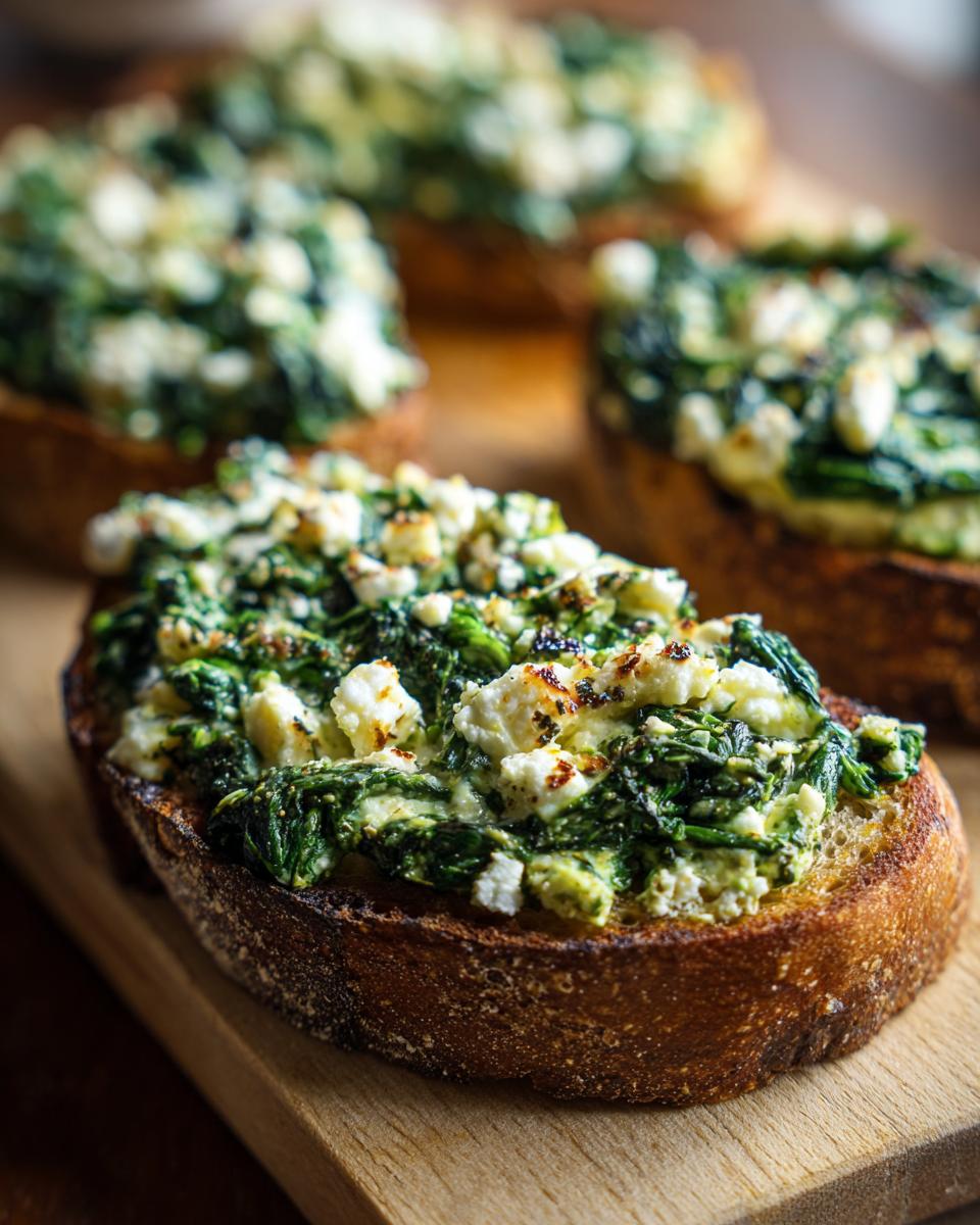 Spinach and Feta Egg Toast - detail 2
