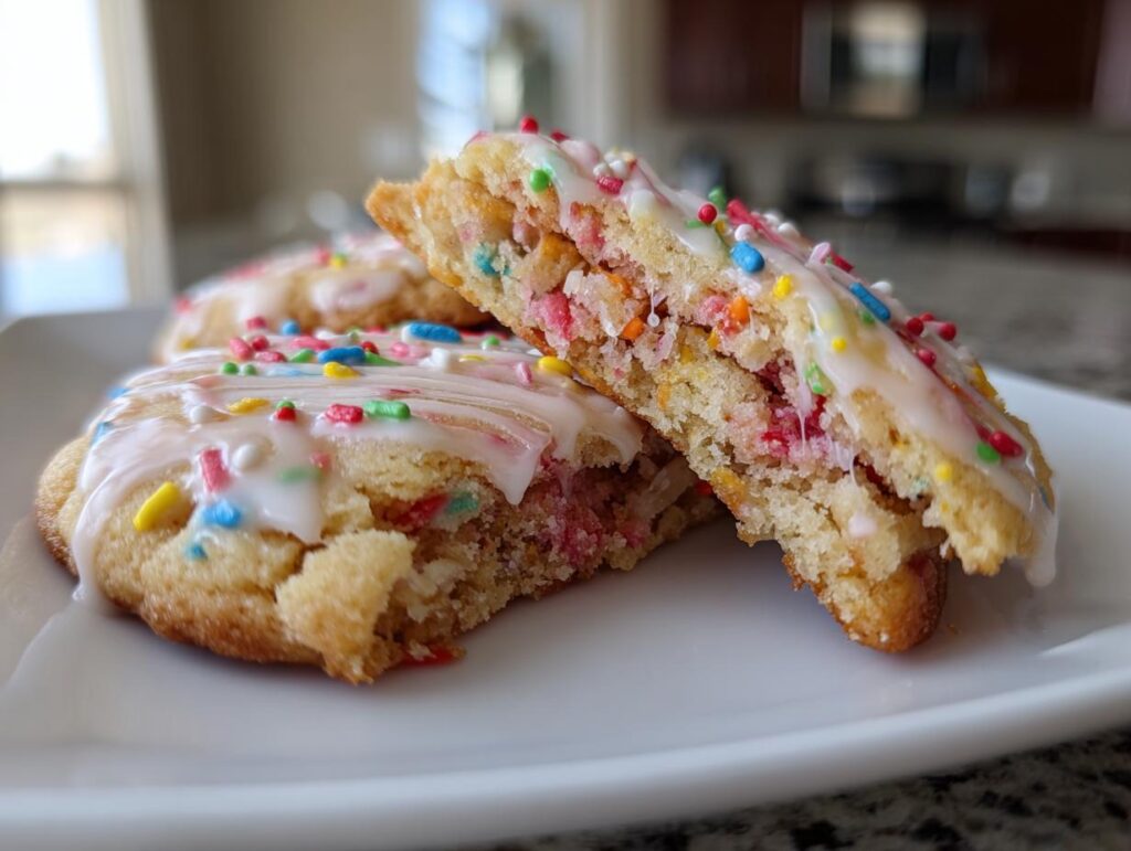 Strawberry Pop Tart Cookies