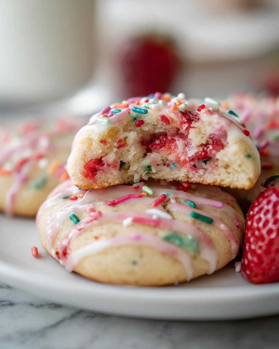 Strawberry Pop Tart Cookies - detail 2