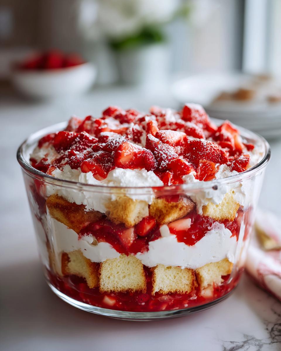 Strawberry Shortcake Trifle - detail 1