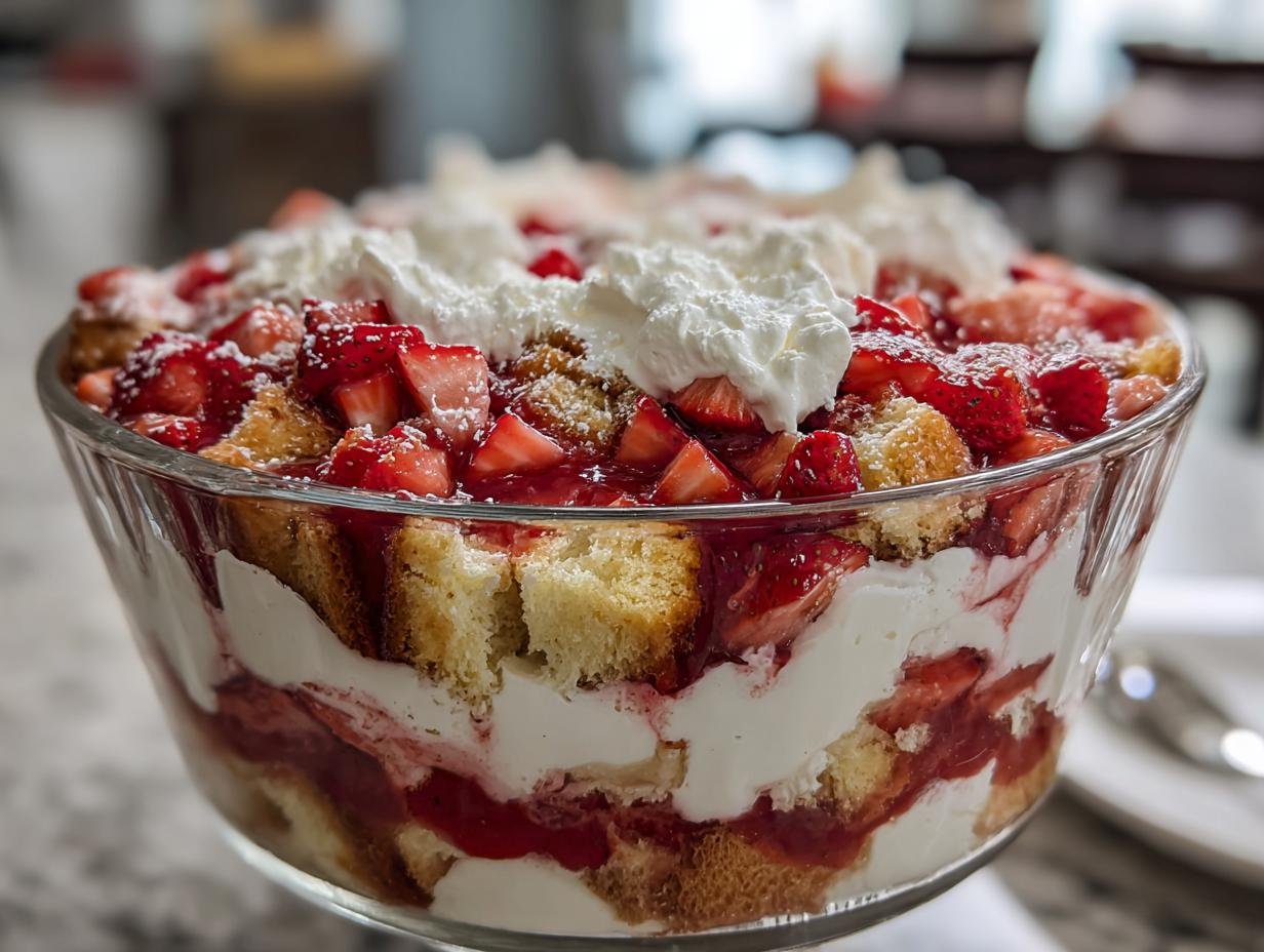 Strawberry Shortcake Trifle