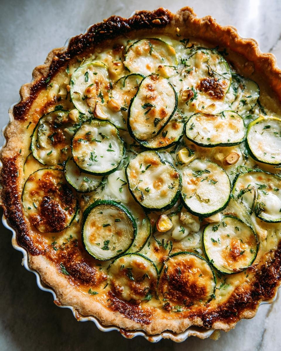 Sweet Corn and Zucchini Pie - detail 2