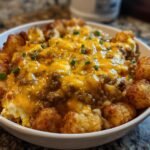 Tater Tot Breakfast Bowl with Sausage Gravy