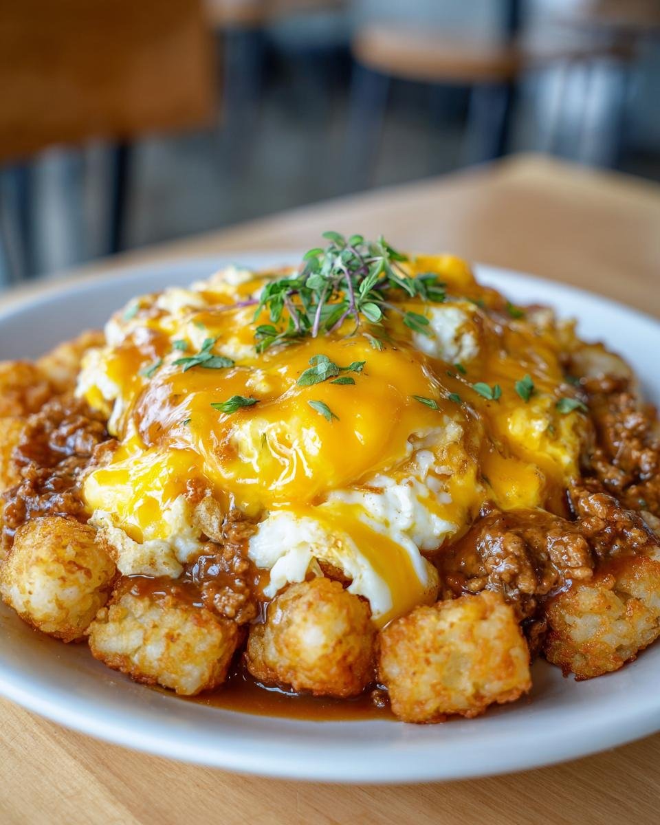 Tater Tot Breakfast Bowl with Sausage Gravy - detail 2