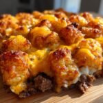 Tater Tot Casserole with Ground Beef
