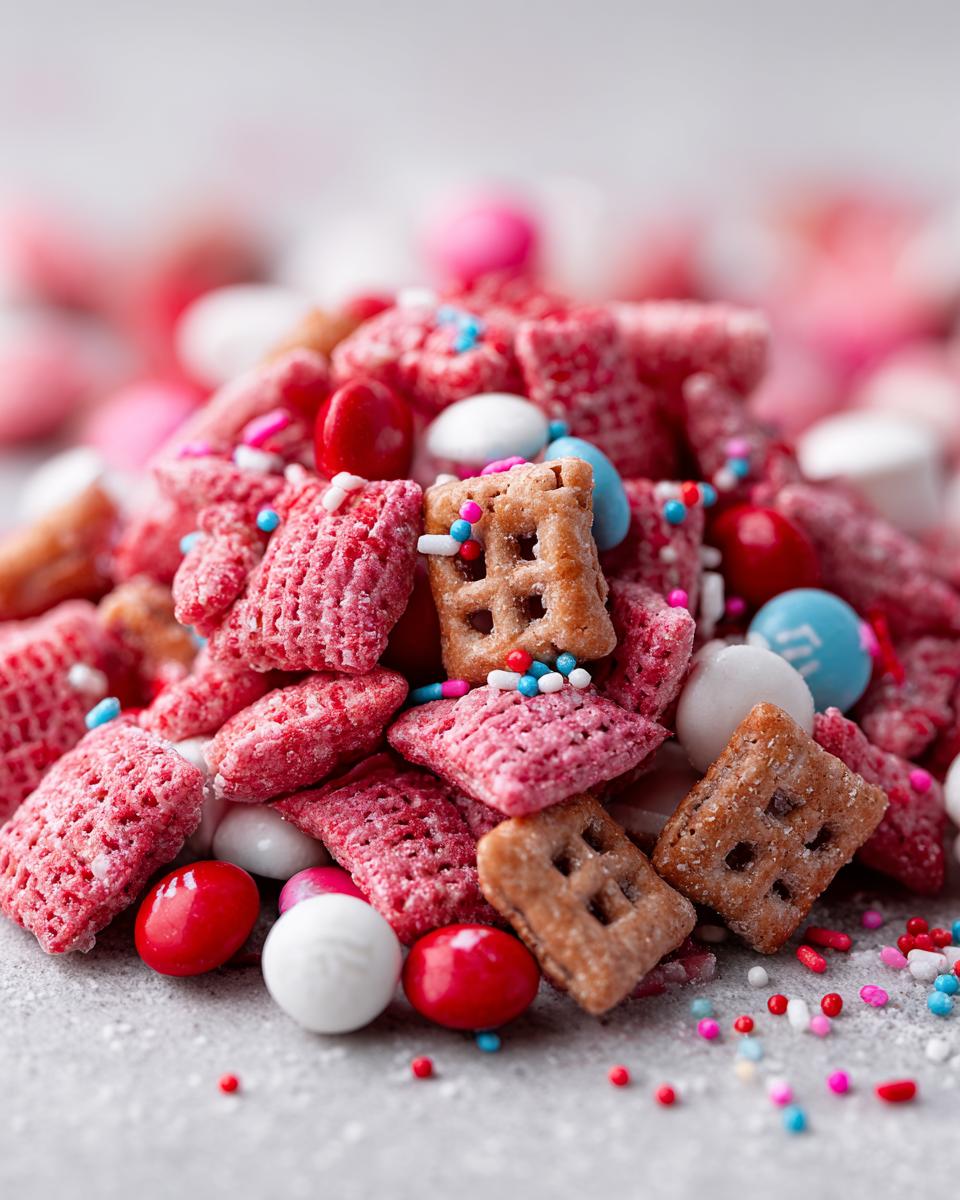 Valentine’s day muddy buddies - detail 1