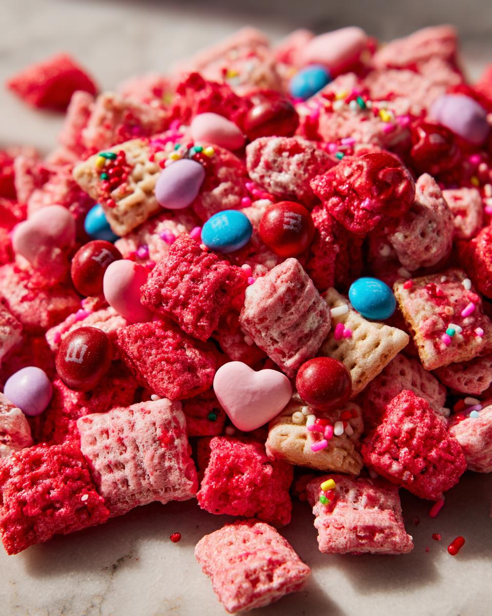 Valentine’s day muddy buddies - detail 2