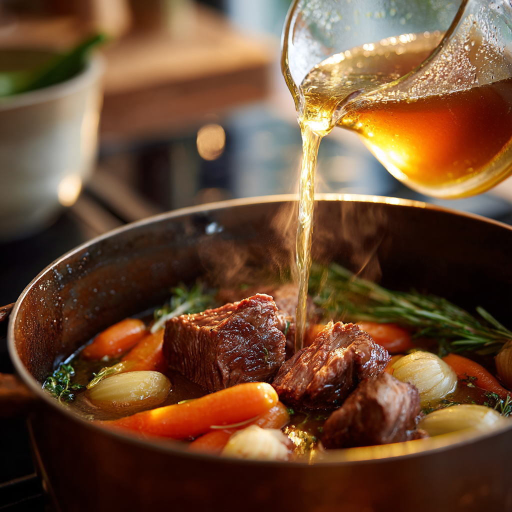 Step 4: Pour the Broth