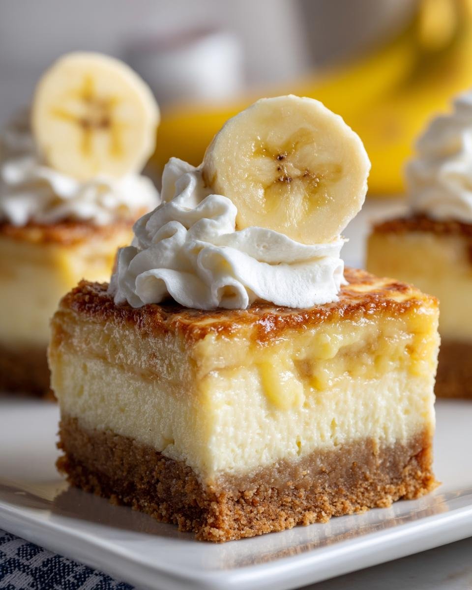 Banana Pudding Cheesecake Squares - detail 1
