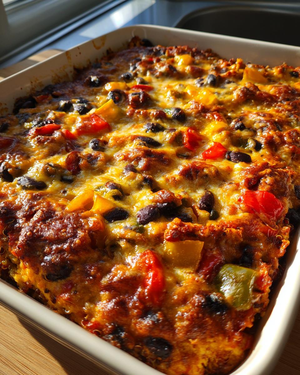Black Bean Quinoa Enchilada Bake - detail 2