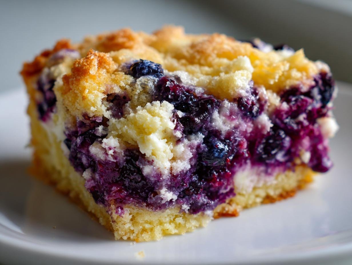 Blueberry Cream Cheese Dump Cake