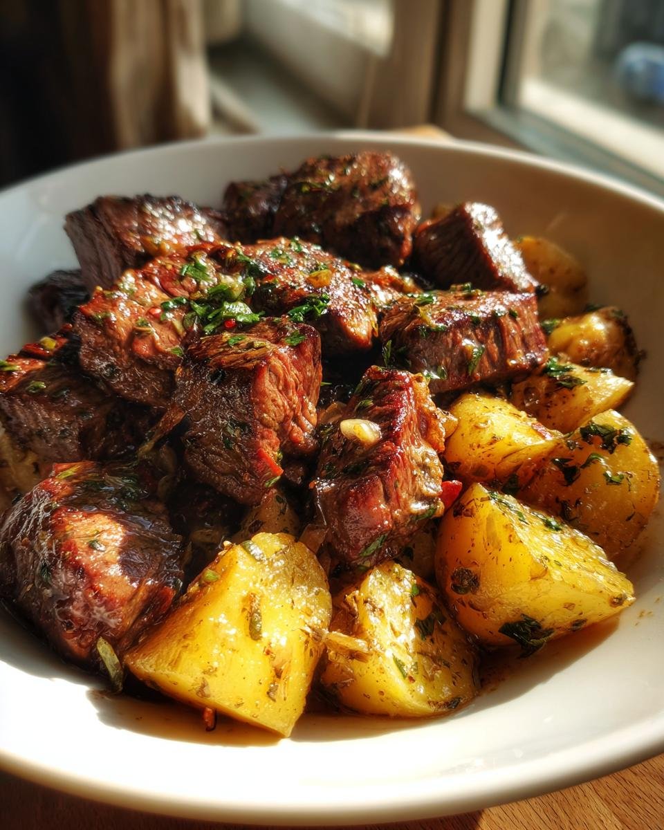 Butter Steak Bites with Garlic Herb Potatoes - detail 1