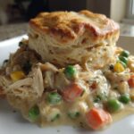 Chicken Pot Pie with Biscuits