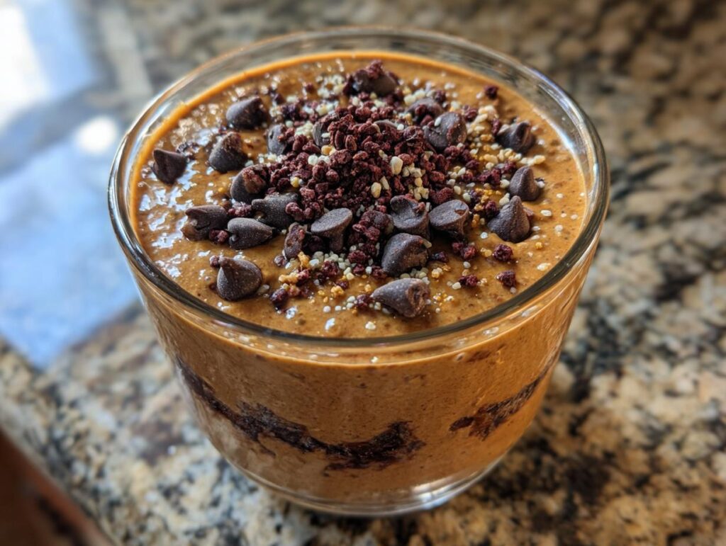 Chocolate Peanut Butter Overnight Oats