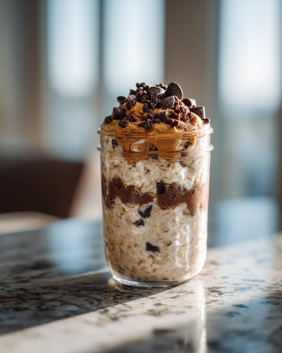 Chocolate Peanut Butter Overnight Oats - detail 2