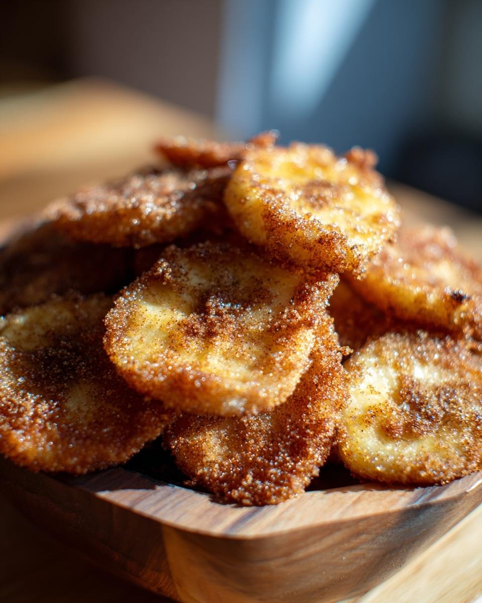 Cinnamon-Sugar Air Fryer Banana Chips - detail 1