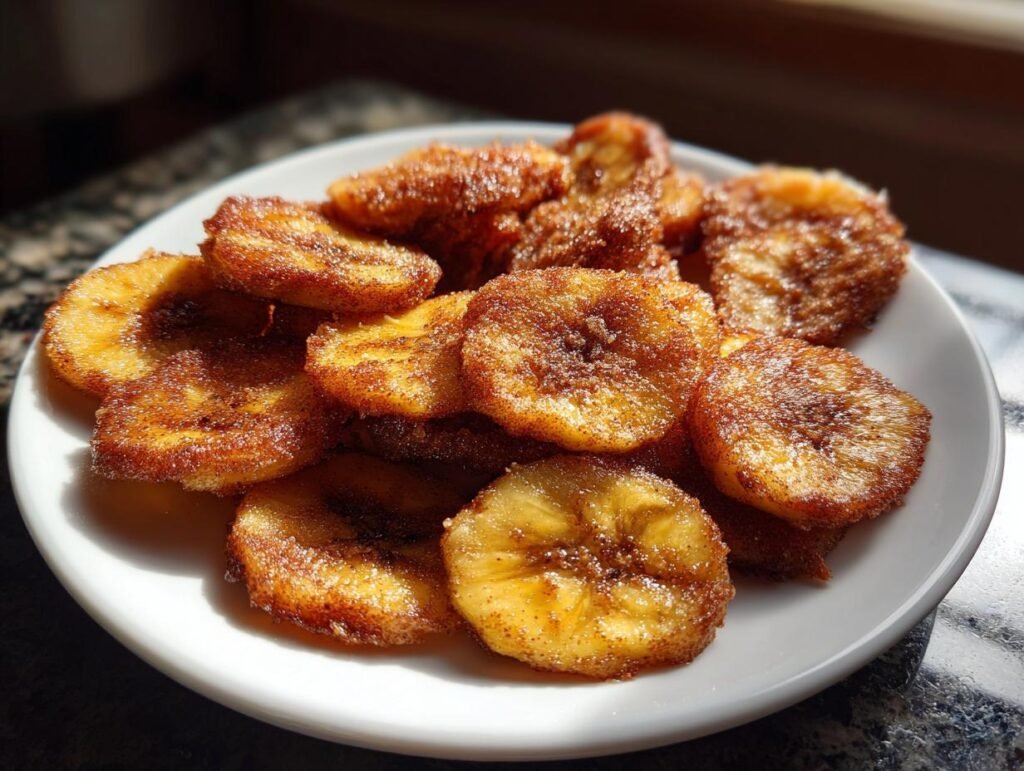 Cinnamon-Sugar Air Fryer Banana Chips