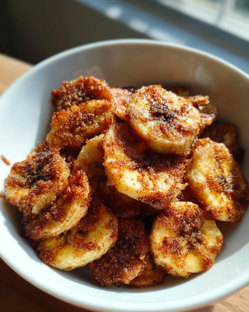 Cinnamon-Sugar Air Fryer Banana Chips - detail 2