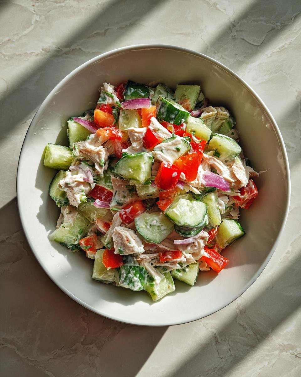 Cold Cucumber Chicken Salad - detail 1