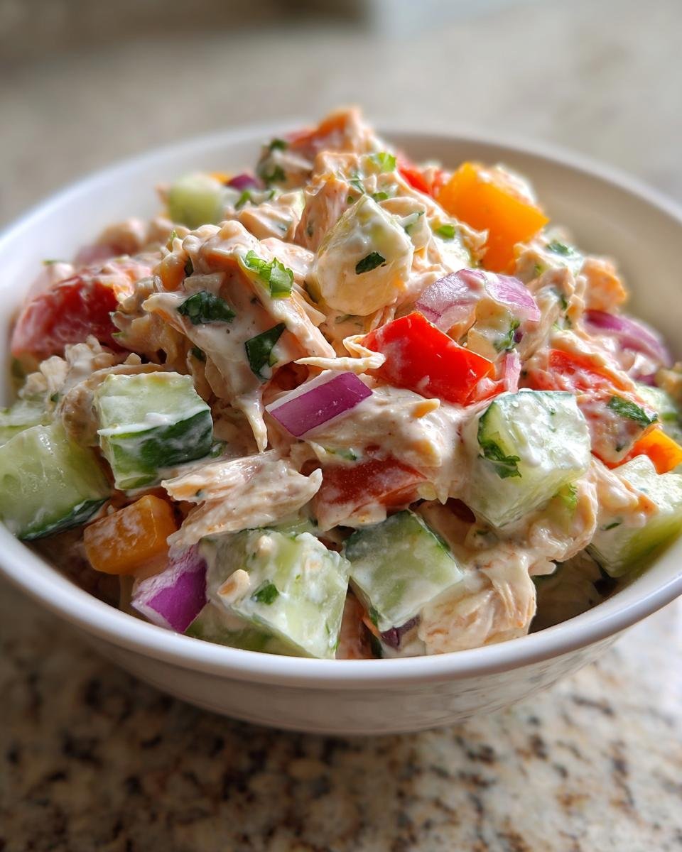 Cold Cucumber Chicken Salad - detail 2