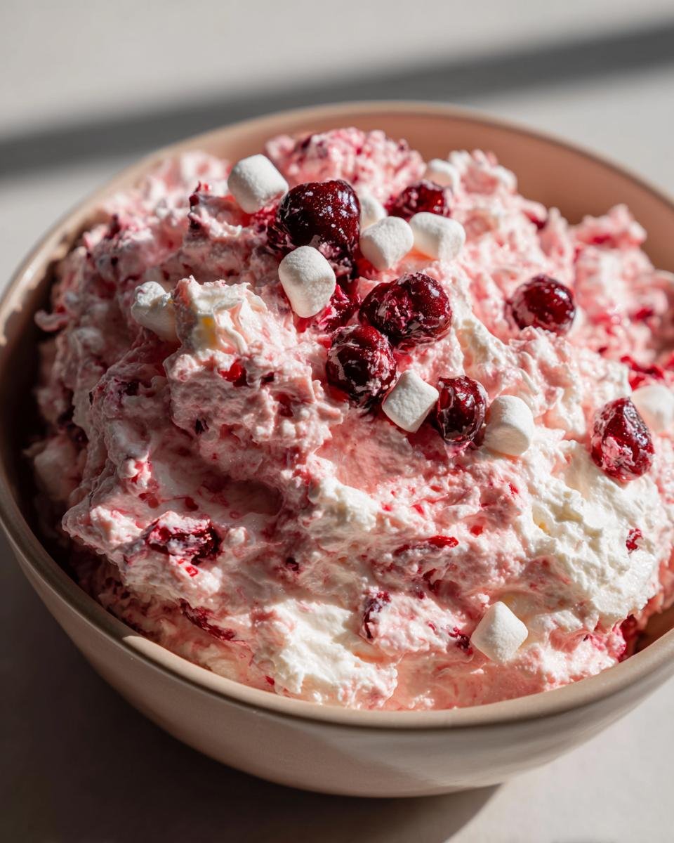 Cranberry Fluff Salad - detail 1