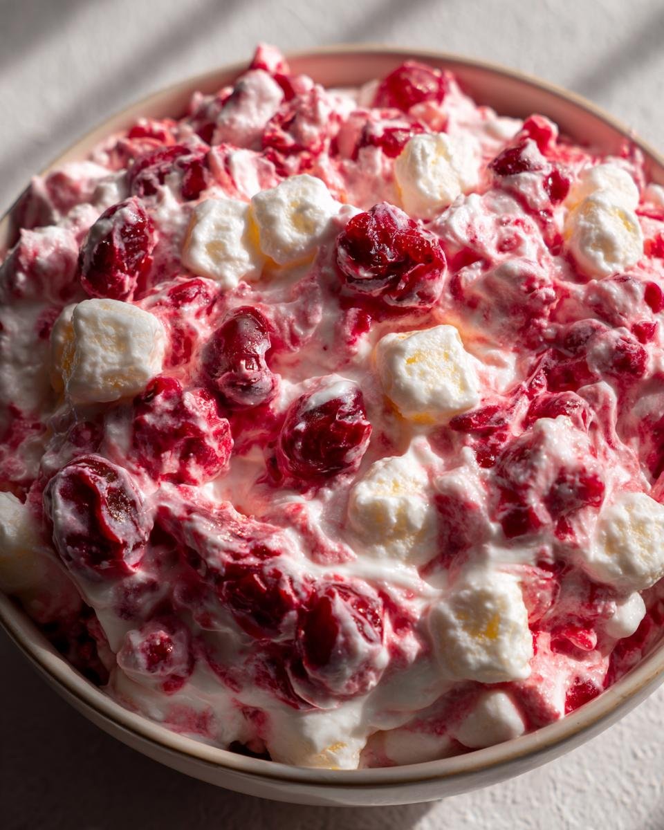 Cranberry Fluff Salad - detail 2