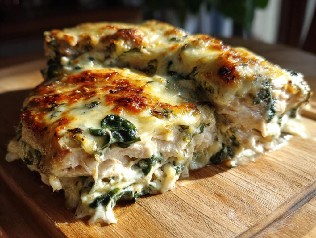 Creamy Chicken and Spinach Casserole