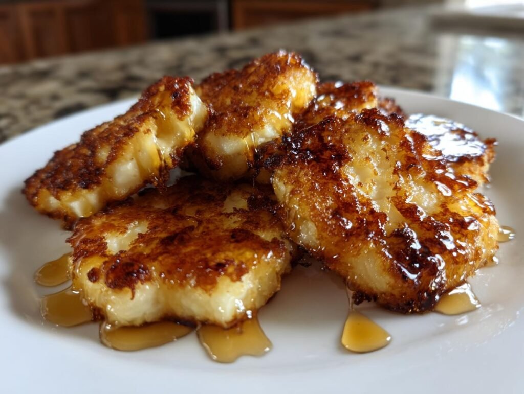 Crispy Air-Fried Halloumi with Honey Drizzle