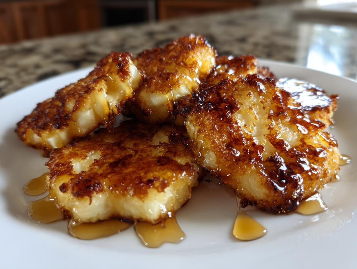 Crispy Air-Fried Halloumi with Honey Drizzle