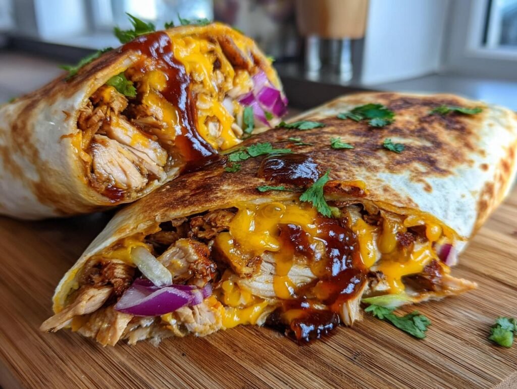 Crispy BBQ Chicken Wraps