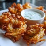 Crispy Mini Bloomin’ Onions with Buttermilk Ranch