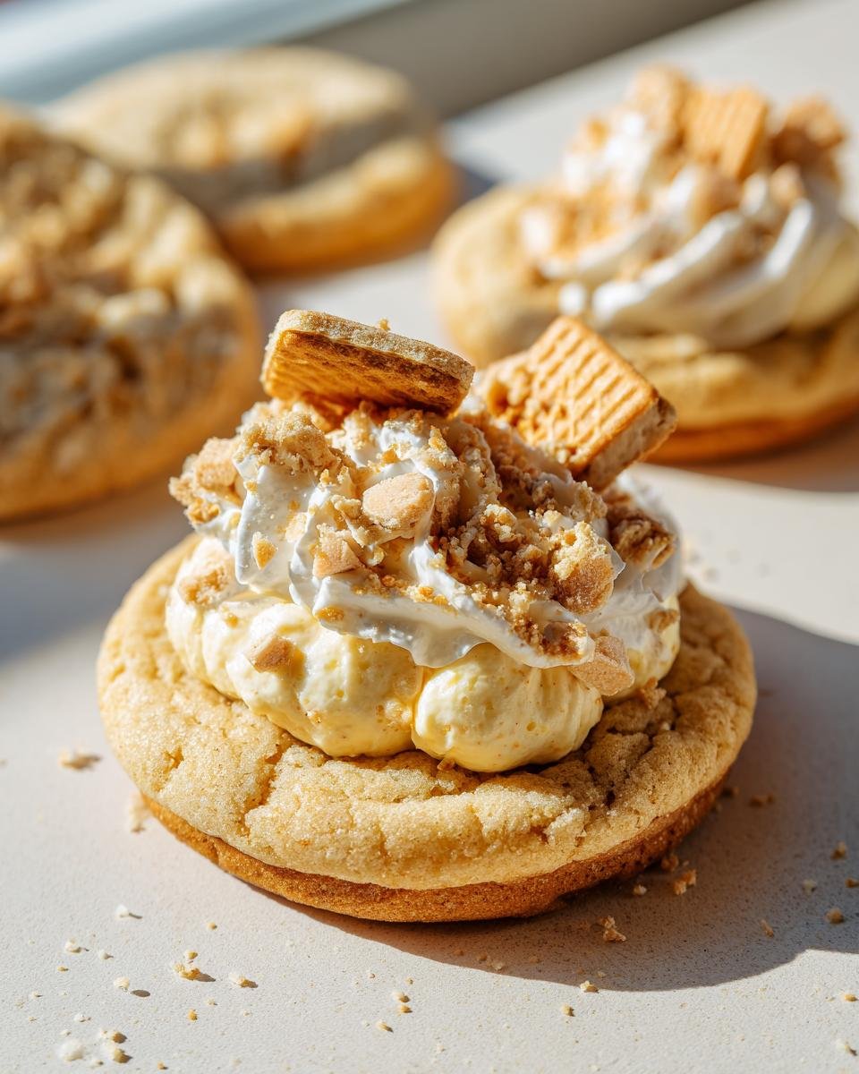Crumbl banana cream pie cookies - detail 1