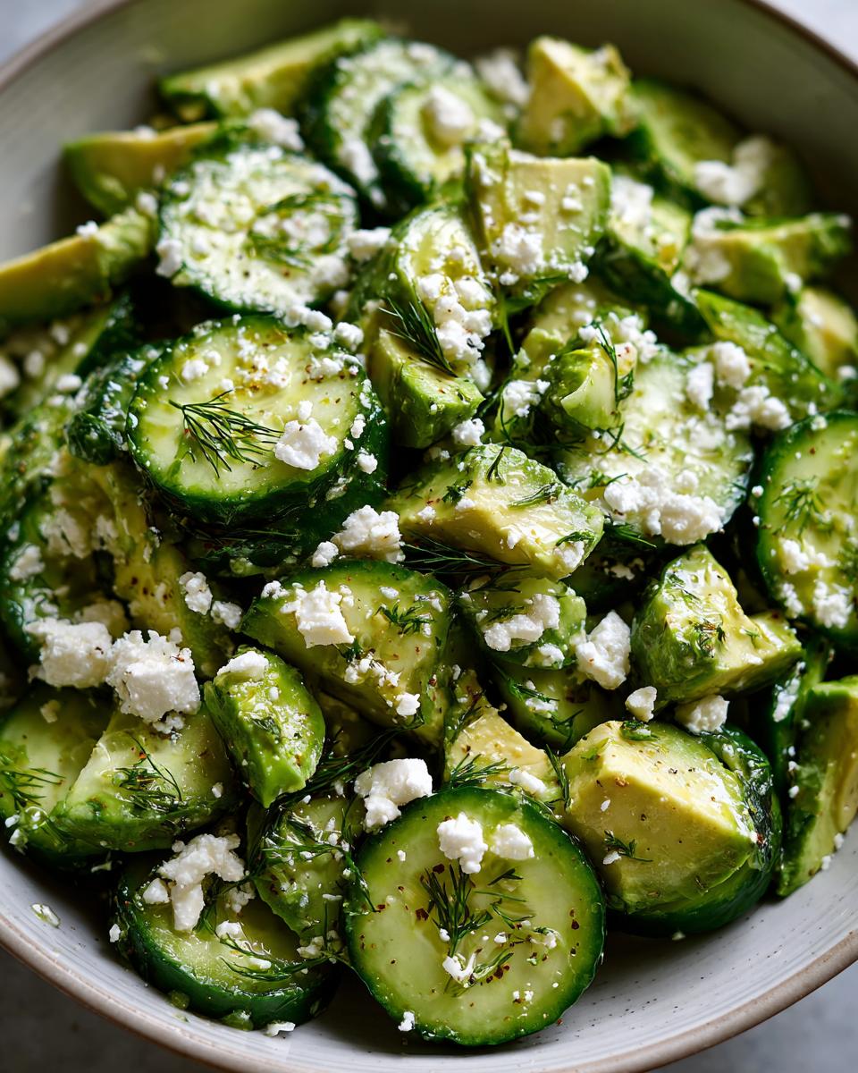 Cucumber, Avocado, and Feta Salad - detail 1